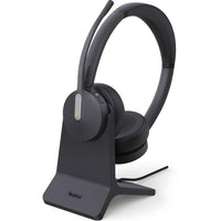 Yealink - Casque BH70 Double BL - Casque pour téléphone et ordinateur - Certifié Microsoft Teams  - Noir-Portée sans fil : 50 m / 164 pi