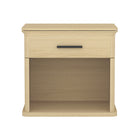 Manhattan Comfort - Table de nuit traditionnelle Clifford à 1 tiroir - Chêne naturel-Finition stratifiée aspect bois : aspect bois chaud et naturel avec une surface durable et facile à nettoyer