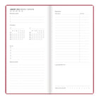 Letts - 2026 Agenda hebdomadaire Woodland - 6-7/8 po x 3-1/8 po - Rose - Multilingue-Comprend : une page d'informations personnelles, des pages de notes, des projets, des contacts, des emplois du temps et bien plus
