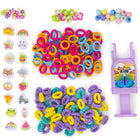 Rainbow Loom - Fluff Kit de bracelet - 600 élastiques - 16 breloques - 25 perles-4