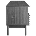 Modway - Render 60 po Meuble TV, Fusain-Trous de gestion des câbles