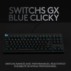 Clavier de jeu filaire Logitech G Pro Mechanical - Noir-12 touches F programmables