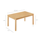 Modway - Alba Extensible Table à manger, Chêne-Plateau en placage bois