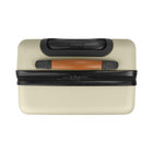Bugatti - Valise de cabine à coque rigide 18.50po de la collection Cannes - Crème-Double roues pivotantes à 360° pour un roulement fluide et silencieux
(8 roues)