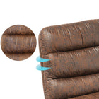 Chaises de salle de réunion rembourrées Homy Casa - - Lot de 2, simili-cuir suédé brun vieilli-Lot de 2 : Parfait pour les petits espaces ou partagés.