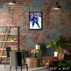 Matthew Knies Toronto Maple Leafs - Toile encadree - 22" x 31"-Sous licence officielle de la LNH et de l'AJLNH