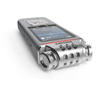 Philips - Enregistreur vocal stéréo numérique VoiceTracer DVT4115 - Argent/Chrome-Enregistrement MP3 et PCM stéréo pour une lecture claire et un partage de fichiers facile
