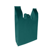 Reliabag - Réutilisables sacs pour t-shirts non tissés - 11 x 7 x 20 - Vert - Paquet de 100-Réutilisabilité : les sacs pour t-shirts non tissés sont conçus pour être réutilisables