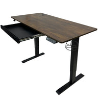 LjubLjana - Bureau Assis-Debout À Hauteur Réglable Électrique de 47 po - Ancienne-Unité robuste à 1 tableau - Cette table peu encombrante de 47,2" x 23,6" s'intégrera facilement dans votre espace de bureau tout en offrant suffisamment d'espace pour une variété de configurations de moniteur et d'ordinateur portable ainsi que des matériaux de travail, des fournitures et des décorations importants