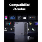 UGREEN - Chargeur Nexode Pro 160 W 4 ports GaN USB-C/USB-A-Protection complète : Doté de puces intelligentes, le chargeur offre une protection contre les courts-circuits, la surtension, la surchauffe et les surintensités, assurant une recharge sécuritaire et fiable pour vos appareils.