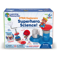 Learning Resources - Stem Explorers Science des super-héros-Du magnétisme au mélange des couleurs en passant par les premières prouesses physiques, cet ensemble aide les enfants à découvrir l'expérimentation, l'observation et d'autres compétences STEM essentielles