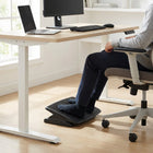 ShoppingAll - Repose-pieds de bureau ergonomique sous le bureau, angle réglable - noir-La plateforme est recouverte de bosses géométriques texturées qui procurent un effet de massage apaisant pour les utilisateurs pieds nus et empêchent les pieds de glisser.