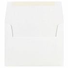 Jam Paper - Enveloppes d'invitation A7, 5 1/4 po H x 7 1/4 po l, Blanc, Paquet de 25-Fabriqué à partir de papier de 24 lb de haute qualité et doté d'une fermeture à rabat droit en gomme