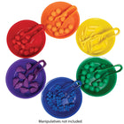 Bols de tri et pinces edxeducation - Lot de 12 - 18 mois et plus - 6 couleurs -MOTIVEZ LES JEUNES ESPRITS - Cette ressource mathématique précoce colorée incite les enfants à apprendre par le jeu. Les tout-petits et les enfants d'âge préscolaire peuvent utiliser la pince à épiler pour développer la force de la main pour écrire !