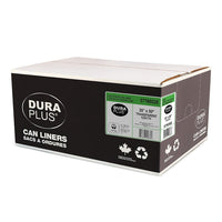 DuraPlus - Sacs à ordures - LLDPE - 35 po x 50 po - Fort - Transparent - Paquet de 125 -Résistance : Fort