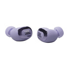 JBL - Live Buds 3 Écouteurs intra sans fil avec réduction de bruit - Mauve-Six microphones à formation de faisceaux réduisent le vent et les interférences afin que vous puissiez toujours communiquer avec clarté. Un égaliseur vocal et un optimiseur de niveau vocal vous donnent un contrôle total non seulement sur la façon dont les autres vous entendent, mais également sur le volume de vos interlocuteurs