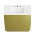 Modway - Quantum 36" Vanette de salle de bain - Or blanc-7