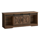 Monarch Specialties - 2748 Meuble Tv - 60 po L/Faux Bois Brun/2 Portes Coulissantes-1