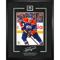 Leon Draisaitl 16x20 Replica Signature Frame Oilers - Impression encadree - 16" x 20"-Qualité supérieure - virtual frames