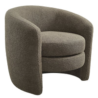 Modway - Affinity Rembourré Tissu Boucle Fauteuil à dossier incurvé - Caillou-Tissu boucle Tissu Rembourrage