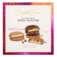 Elizabeth Shaw - Sélection de Biscuits au Chocolat au Lait et Noir - 420 g-Alliant parfaitement le chocolat riche et onctueux au croquant délicieux de biscuits de qualité supérieure, cet assortiment offre une variété de saveurs et de textures pour satisfaire tous les palais