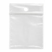 KL Rubber - Sac refermable en polyéthylène avec trou de suspension - 2 Mil - 1,75 x 2 po - paquet de 1000-Lèvre décalée avec fermeture refermable durable pour une ouverture facile et une fermeture sécurisée