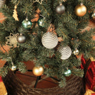 HOMCOM - Sapin de Noël artificiel pré-éclairé de 5' avec LED et décorations-Les branches sont ignifugées pour plus de sécurité. La base en acier offre un support fiable 