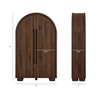 Modway - Bellamy Arqué Armoire de bureau pliante - Noir-Surface pliante de bureau d’écriture