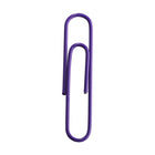 JAM Paper - Trombones géants colourés - grands trombones violets de 5 cm - paquet de 75-Quantité : 75 par boîte | Emballé dans une boîte transparente réutilisable pour garder votre bureau ou votre tiroir de bureau organisé