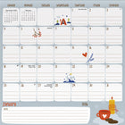 DateWorks - 2026 Calendrier Mural Magnétique Familial 16 Mois - 12 po x 12 po - Anglais -Janvier 2026 - Décembre 2026
