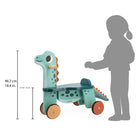 Janod - Dino - Portosaure à chevaucher-Dispose de deux roues directionnelles pour une rotation facile.