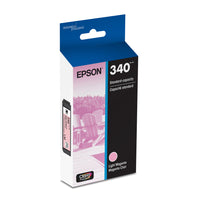 Epson - Cartouche d'encre 340 Claria Photo HD - Capacité standard - Magenta clair-Le système d’impression Epson est particulièrement conçu pour être utilisé avec les encres d’origine Epson. L’utilisation d’encres non authentiques peut entraîner des dommages qui ne sont pas couverts par la garantie limitée de l’imprimante. 