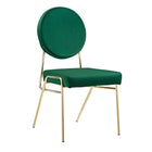 Modway - Craft Performance Velvet Fauteuil d’appoint de salle à manger - Vert Or-Chaise de salle à manger moderne du milieu du siècle