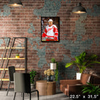 Steve Yzerman Detroit Red Wings The Stare sur toile - Toile encadree - 22" x 31"-Sous licence officielle de la LNH et de l'AJLNH