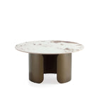 Manhattan Comfort - Ensemble de 2 tables basse et d’appoint Monica Modern Glam - Or-31,49 po L x 31,49 po l x 19,29 po H