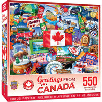 Masterpieces Puzzle Company - Greetings From Canada casse-tête de 550 pièces-Age: 14+