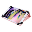 Basic Tech - Etui universel folio pour tablette de 9 po à 10,5 po - rose-Cuir vegetal lisse