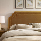 Modway - Magnolia Tissu rembourré Tête de lit Queen size - Cuivre-Silhouette festonnée