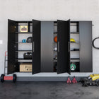 Prepac - Armoire accrochable HangUps de 108 po ensemble E - noir-Charnières réglables dans 6 directions pour un réglage précis de la porte
