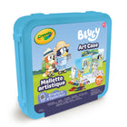 Crayola - Mallette artistique Bluey-Matériel d'art pour enfants : ajoutez de la couleur à votre univers bluey avec 24 crayons de cire, 12 marqueurs à trait fin pour les détails et 10 marqueurs à trait large pour les grandes surfaces