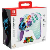 Turtle Beach - Manette de jeu sans fil Rematch – Mario Invincible pour Nintendo Switch-Produit Nintendo  sous licence officielle - Soumis à des tests de qualité et de sécurité rigoureux pour devenir un produit Nintendo  sous licence officielle. Jouez en toute confiance en sachant que votre manette est compatible avec la Nintendo Switch , la Nintendo Switch  Lite et la Nintendo Switch  - Modèle OLED. Cette manette fonctionne également avec la Nintendo Switch  2 - Bouton C non disponible