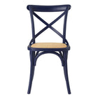 Modway - Gear Fauteuil d’appoint de salle à manger Ensemble de 2 - Bleu Minuit-9