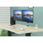 SHOPPINGALL Support double pour moniteur LCD LED avec 2 bras ajustables pour moniteurs 13"-32" avec 3 options de montage dans la boîte - SA-D29S-Blanc-6