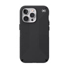 Speck Presidio 2 Grip Moyen Pro pour iPhone 13 - noir-Le revêtement Perfect-Clear résiste à la décoloration et les matériaux anti-jaunissement permettent à votre étui de rester parfaitement clair