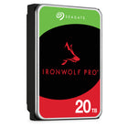 Seagate - Disque dur NAS interne IronWolf Pro 7200 tr/min SATA III 3,5" - 20 To-Aide à protéger les données grâce à des recommandations de prévention, d’intervention et de récupération pour garantir une santé maximale du système