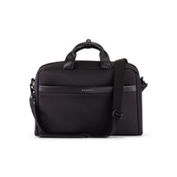 Bugatti - Business Essential Colelction Malette - 15.6 po - Noir-Construction en polyester durable avec bandes de cuir synthétique