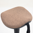 HOMCOM - tabouret pivotant debout sans dossier avec mouvement de bascule - brun-Matériau : Tissu élastique (100 % polyester), mousse moulée, nylon