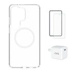 AXS - Ensemble de départ - Ultra Clear, protecteur d'écran et chargeur 30W pour Samsung Galaxy S26 Ultra-Étui résistant aux chutes avec des poches d’air absorbant les chocs 