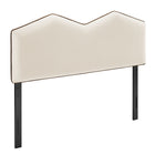 Modway - Cosette Performance Velvet Tête de lit Queen size, Albâtre-Velours de performance résistant aux taches