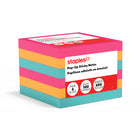 Staples® – Feuillets autocollants, 3 po x 3 po, couleurs éclatantes-Couleurs éclatantes